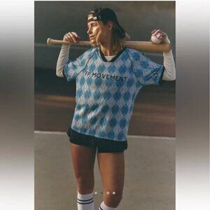 NWT Free People Movement Small Baseline Printed Tee